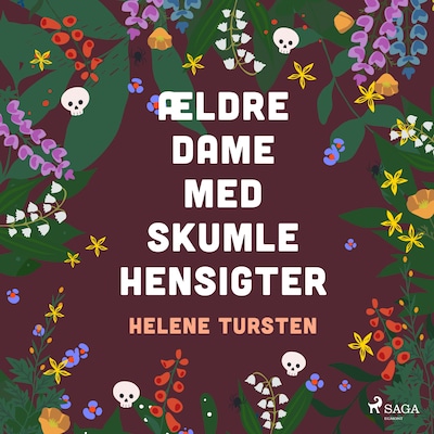 Ældre dame med skumle hensigter – omslag til lydbogen af Helene Tursten