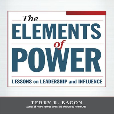 Elements of Power – omslag til lydbogen af Terry R. Bacon