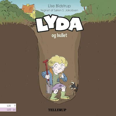 Lyda #3: Lyda og hullet – omslag til lydbogen af Lise Bidstrup