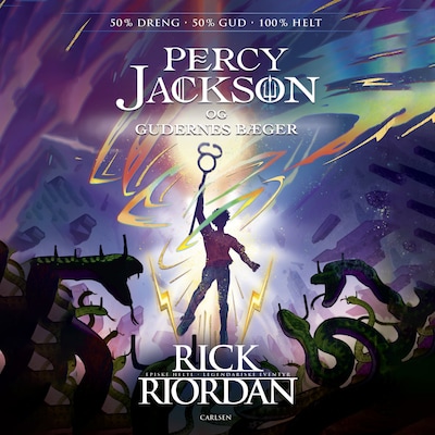 Percy Jackson (6) Gudernes bæger – omslag til lydbogen af Rick Riordan