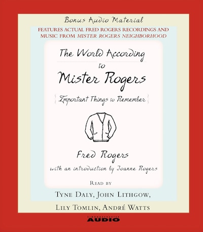 The World According to Mr. Rogers – omslag van het luisterboek van Fred Rogers
