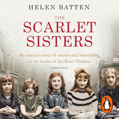 The Scarlet Sisters – omslag til lydbogen af Helen Batten