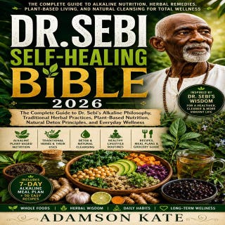 Dr Sebi Self-heaiing Bible 2026: The complete guide to Dr. Sebi's alkaline Philosophy, Traditional herbal practices, Plant-Based Nutrition, Natural Detox Principles, and Everyday Wellness.