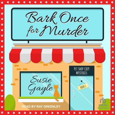 Bark Once for Murder – omslag til lydbogen af Susie Gayle