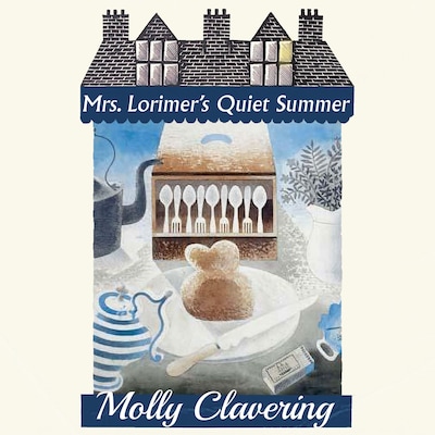 Mrs. Lorimer's Quiet Summer – omslag til lydbogen af Molly Clavering