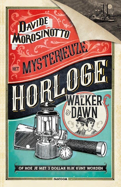 Het mysterieuze horloge van Walker & Dawn – omslag van het luisterboek van Davide Morosinotto