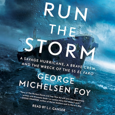 Run the Storm – omslag til lydbogen af George Michelsen Foy