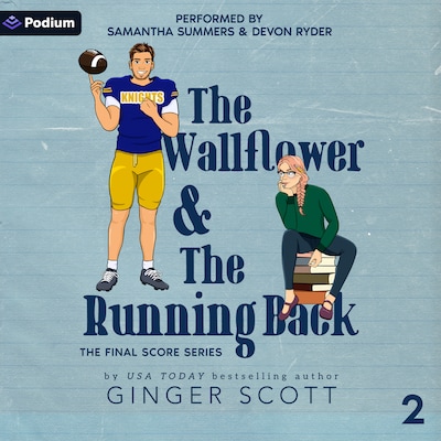 The Wallflower and the Running Back – omslag til lydbogen af Ginger Scott