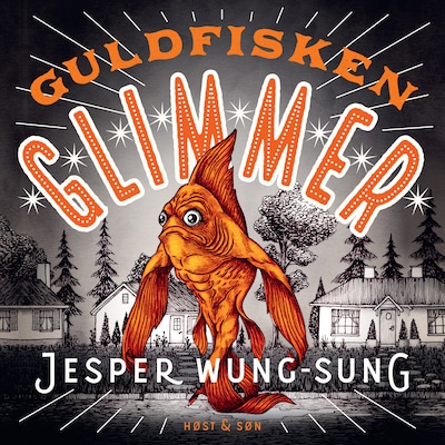 Guldfisken Glimmer – omslag til lydbogen af Jesper Wung-Sung