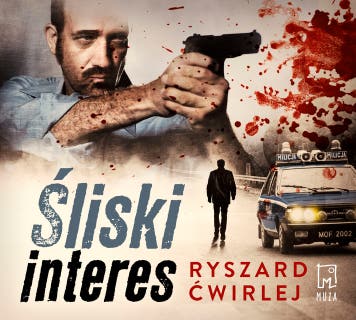 Śliski interes – okładka audiobooka, autor Ryszard Ćwirlej