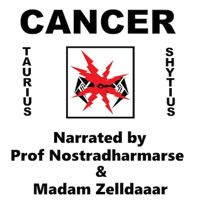 Cancer – omslag til lydbogen af Taurius Shytius