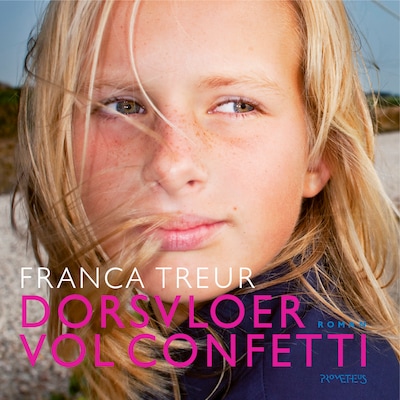 Dorsvloer vol confetti – omslag van het luisterboek van Franca Treur