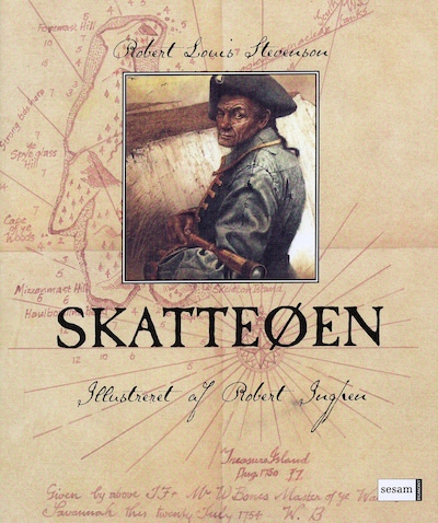 Skatteøen – omslag til lydbogen af Robert Stevenson, Robert Louis Stevenson