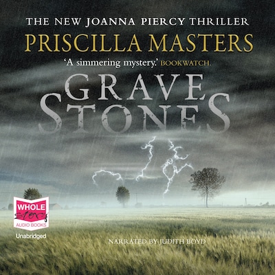 Grave Stones – omslag til lydbogen af Priscilla Masters