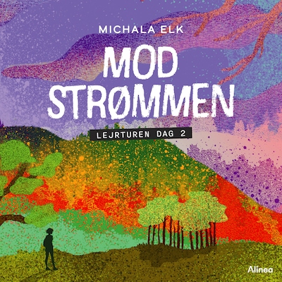 Mod strømmen, Lejrturen dag 2, Sort Læseklub – omslag til lydbogen af Michala Elk