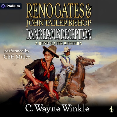 Reno Gates and John Tailer Bishop: Dangerous Deception – omslag til lydbogen af C. Wayne Winkle