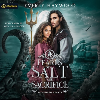 Pearls of Salt and Sacrifice – omslag til lydbogen af Everly Haywood
