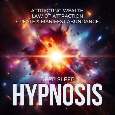 Sleep Hypnosis For Attracting Wealth (Law of Attraction, Create & Manifest Abundance) – okładka audiobooka, autor Unknown Author