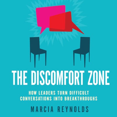 The Discomfort Zone – omslag til lydbogen af Marcia Reynolds