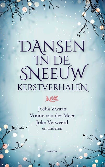 Dansen in de sneeuw: Kerstverhalen – omslag van het luisterboek van Joke Verweerd,Josha Zwaan,Vonne van der Meer