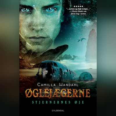 Øglejægerne 2 - Stjernernes Øje – omslag til lydbogen af Camilla Wandahl