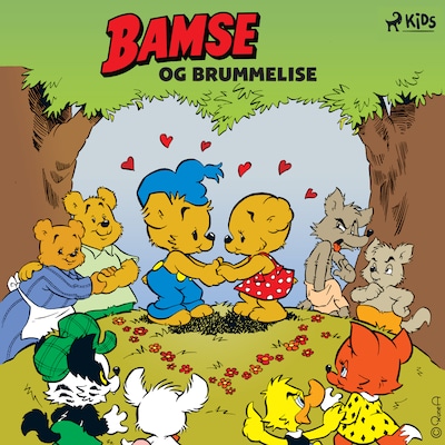 Bamse og Brummelise – omslag til lydbogen af Joakim Gunnarsson