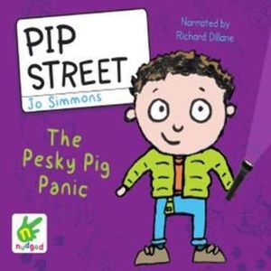 Pip Street: The Pesky Pig Panic – okładka audiobooka, autor Jo Simmons