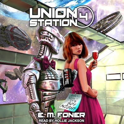 Spy Night on Union Station – omslag til lydbogen af E.M. Foner