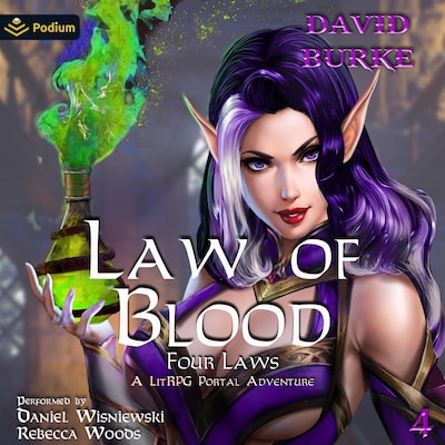 Law of Blood – omslag til lydbogen af David Burke