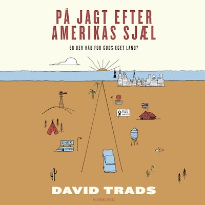 På jagt efter Amerikas sjæl – omslag til lydbogen af David Trads