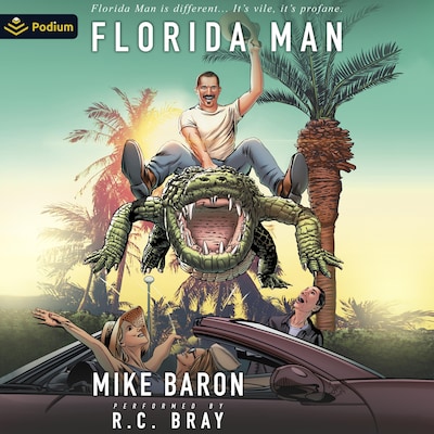 Florida Man – omslag til lydbogen af Mike Baron