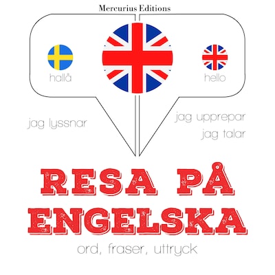 Resa på engelska – omslag till ljudboken av JM Gardner