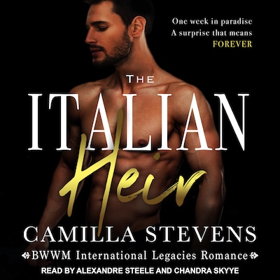 The Italian Heir – omslag til lydbogen af Camilla Stevens