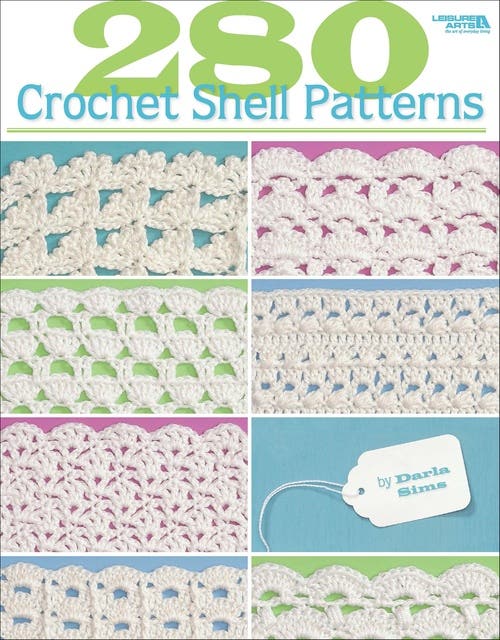 280 Crochet Shell Patterns – omslag til lydbogen af Darla Sims