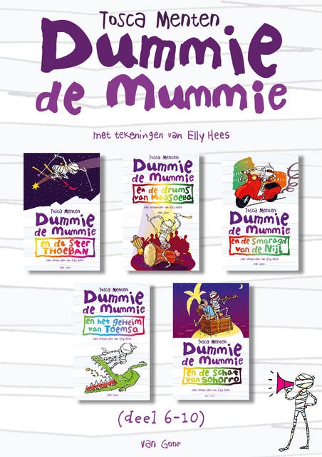 Dummie de mummie (deel 6-10): Omnibus met De ster Thoeban, De drums van Massoeba, De smaragd van de Nijl, Het geheim van Toemsa en De schat van Sohorr