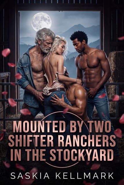 Mounted by Two Shifter Ranchers in the Stockyard: An Explicit Fated Mates Menage Romance – omslag til lydbogen af Saskia Kellmark