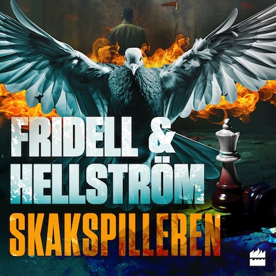 Skakspilleren – omslag til lydbogen af Daniel Fridell, Börge Hellström