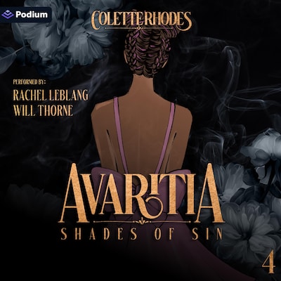 Avaritia – omslag til lydbogen af Colette Rhodes