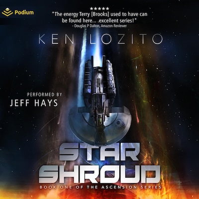 Star Shroud – omslag til lydbogen af Ken Lozito