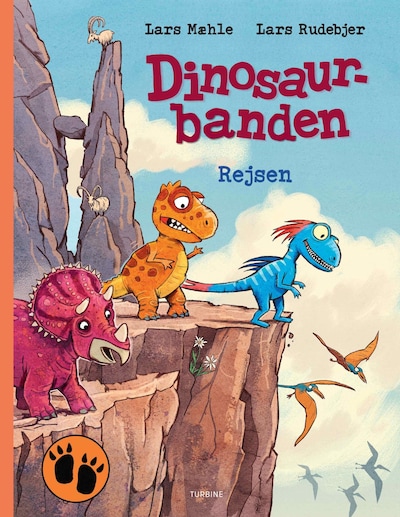 Dinosaurbanden – Rejsen – omslag til lydbogen af Lars Mæhle