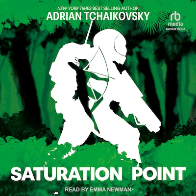 Saturation Point – omslag til lydbogen af Adrian Tchaikovsky