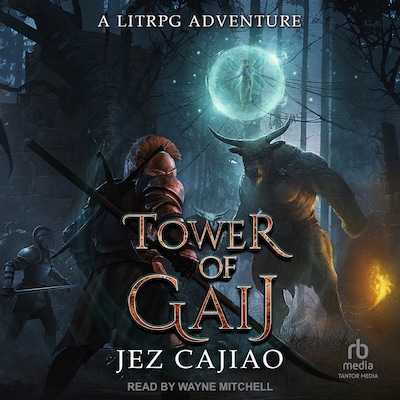 Tower of Gaij – omslag til lydbogen af Jez Cajiao