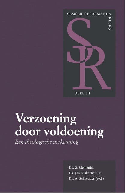 Verzoening door voldoening: Een theologische verkenning – omslag van het luisterboek van A. Schreuder,G. Clements,J.M.D. de Heer