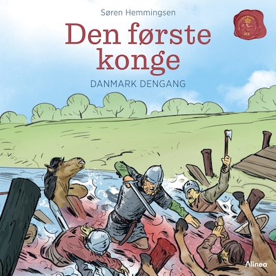 Danmark dengang 1 - Den første konge, Grøn Læseklub – omslag til lydbogen af Søren Elmerdahl Hemmingsen