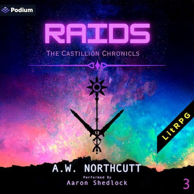 Raids – omslag til lydbogen af A.W. Northcutt