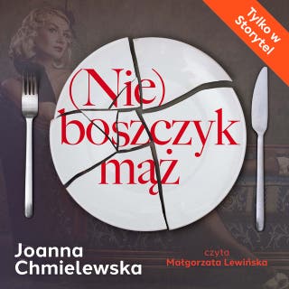 (Nie)Boszczyk mąż – okładka audiobooka, autor Joanna Chmielewska