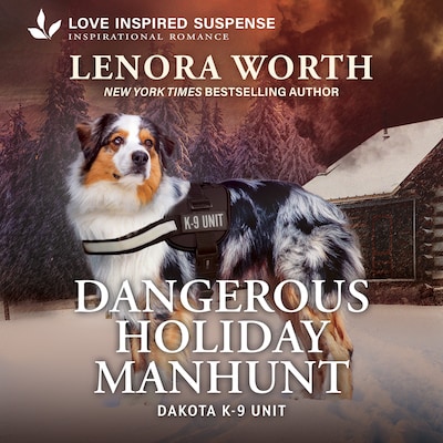 Dangerous Holiday Manhunt – omslag til lydbogen af Lenora Worth