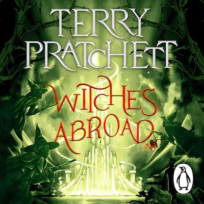 Witches Abroad – omslag til lydbogen af Terry Pratchett