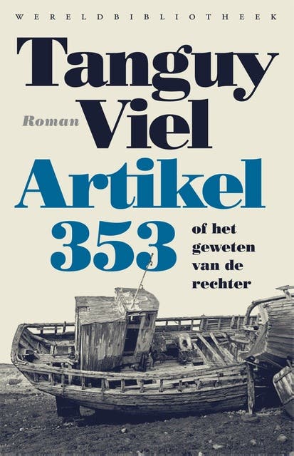 Artikel 353: of het geweten van de rechter – omslag van het luisterboek van Tanguy Viel
