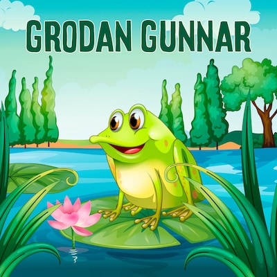Grodan Gunnar – omslag till ljudboken av Karin Hofvander